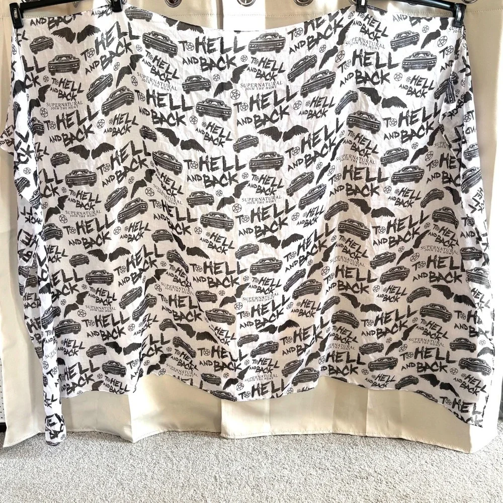 Supernatural Join the Hunt Large Scarf Wall Hanging To Hell and Back‎ 18997x